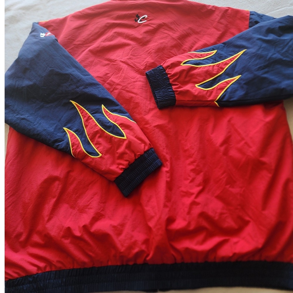 VTG Chase Authentics Jeff Gordon DuPont NASCAR Flame Jacket 2XL streetwear Y2K - Picture 11 of 12